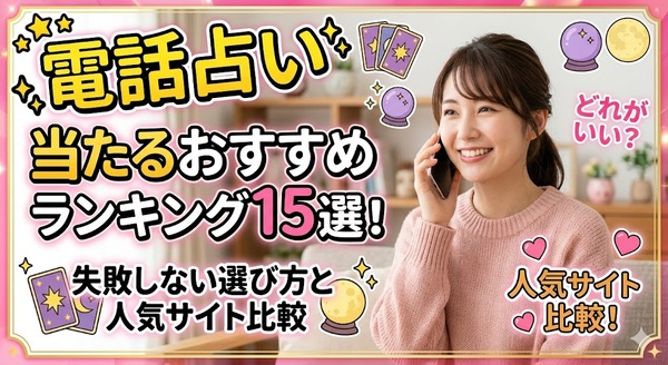 電話占い当たるおすすめランキング15選！失敗しない選び方と人気サイト比較